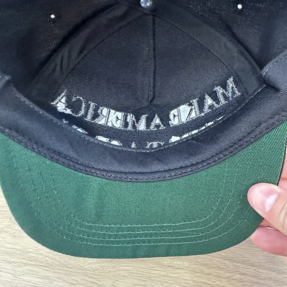 Make‎ America Great Again Hat Cap Snap Back Never Surrender Dark MAGA Black USA